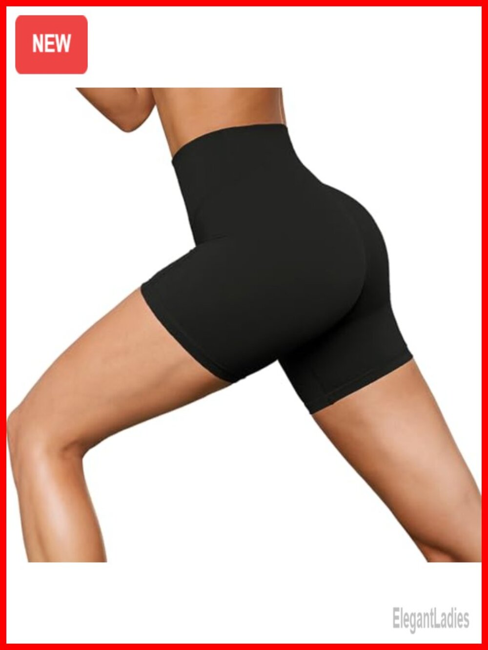 High Waisted Biker Shorts for Women - 5 Inch Tummy Control Workout Athletic